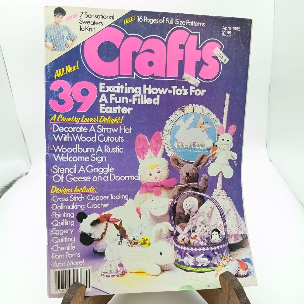 Vintage Crafts Magazine April 1985 Easter Spring
